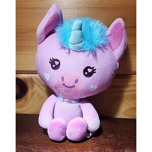 Barbie Stuffed Animal, 7-inch Pink Pet Unicorn Plushie with Glitter Collar